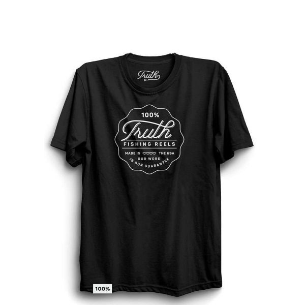 Truth Reels Short Sleeve T-Shirt - Black - Large