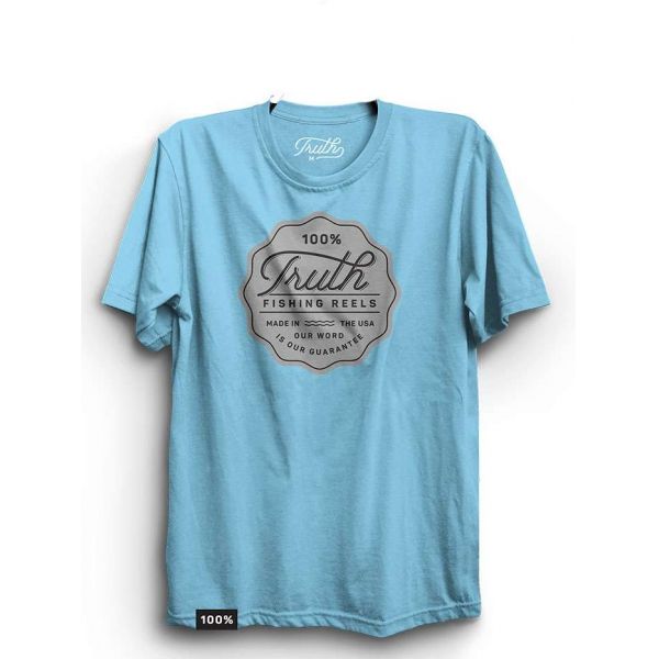 Truth Reels Short Sleeve T-Shirt - Ocean Blue - Medium