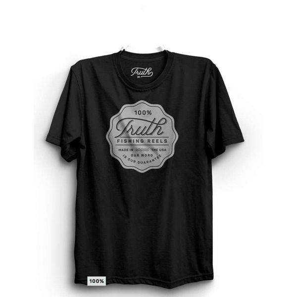 Truth Reels Short Sleeve T-Shirt - Black/Silver