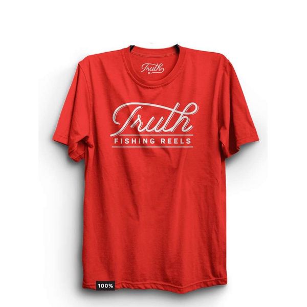 Truth Reels Short Sleeve T-Shirt - Red - Large