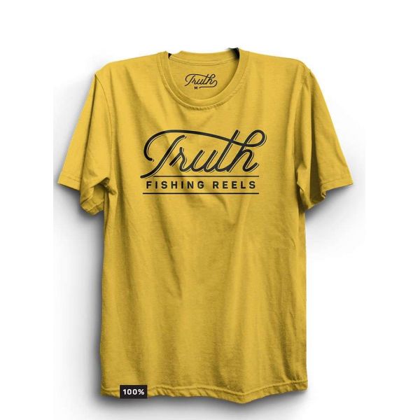 Truth Reels Short Sleeve T-Shirt - Maize Yellow - Large