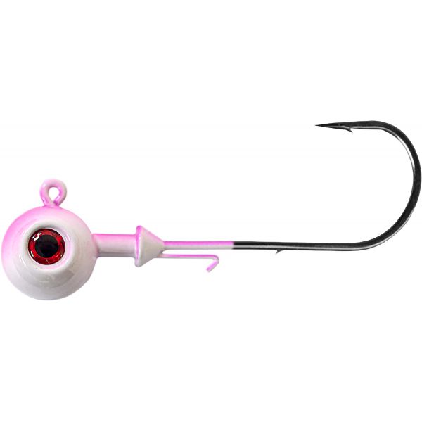 Tsunami Ball Head Jig - 1 1/2oz - Pink/White