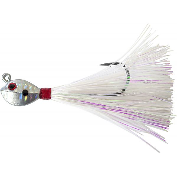 Tsunami Fluke Mania Mylar Jig - 1 1/2oz - White/Mylar