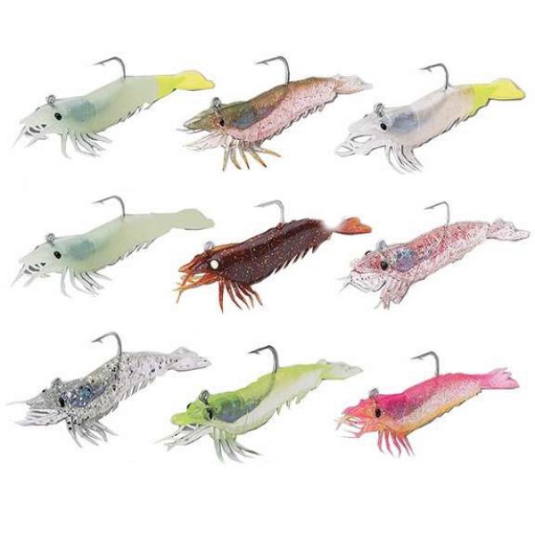 Tsunami HS3 Holographic Shrimp Lure 18-Glow/Chartreuse Tail