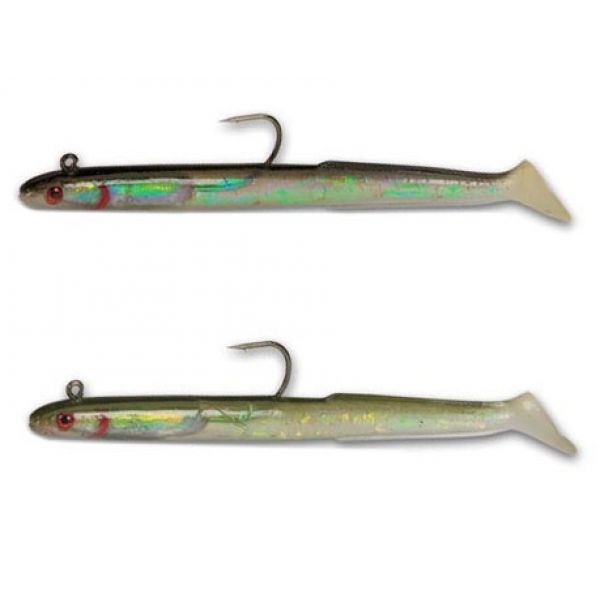 Tsunami HWE8-2 Holographic Sand Eel Lures - 8 in. - 2 Pack