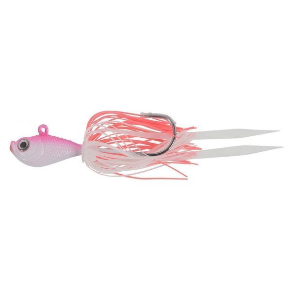 Tsunami Silicone Skirt Jig - 1oz - Pink/White