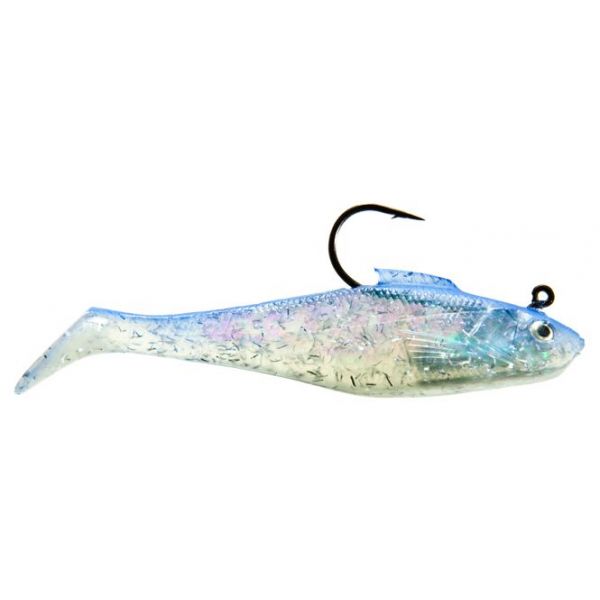 Tsunami SS3 Soft Bait Swim Shad Lure 10 - Purple Haze/Clear