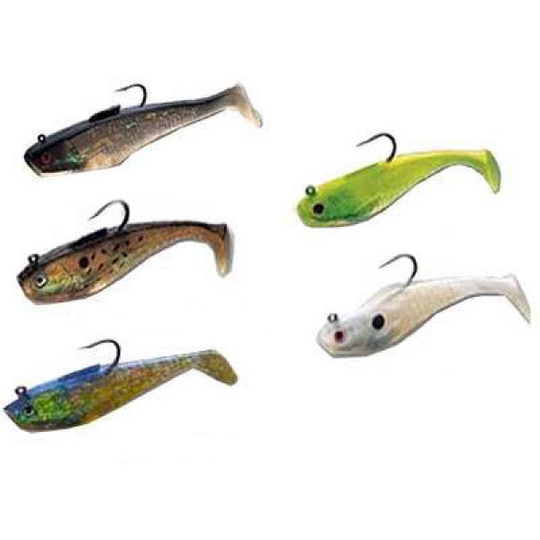 Tsunami SS4 Soft Bait Swim Shad Lure 4-Golden Bunker w/Spots