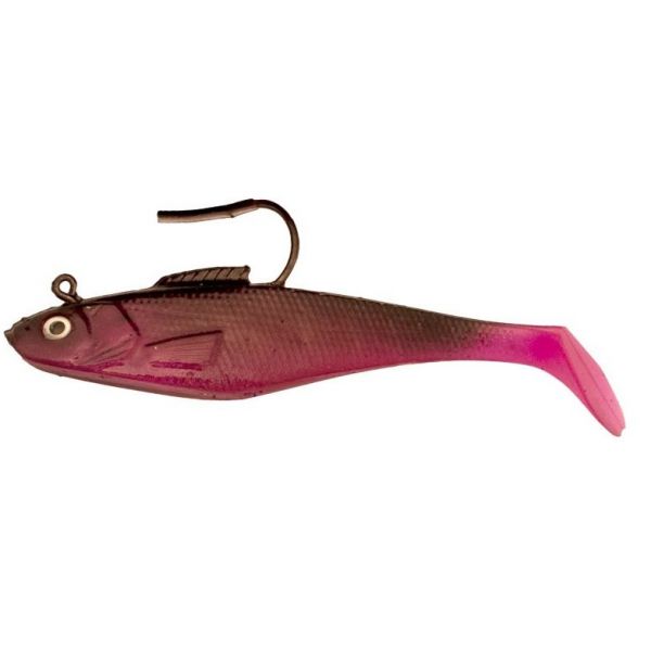 Tsunami SS4 Soft Bait Swim Shad Lure - Black/Purple