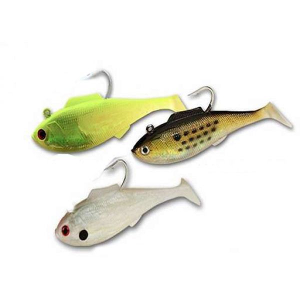 Tsunami SS5D Soft Bait Swim Shad Deep Lure 4-Golden Bunker w/Spots