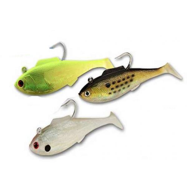 Tsunami SS65D Soft Bait Swim Shad Deep Lure 4-Golden Bunker w/Spots