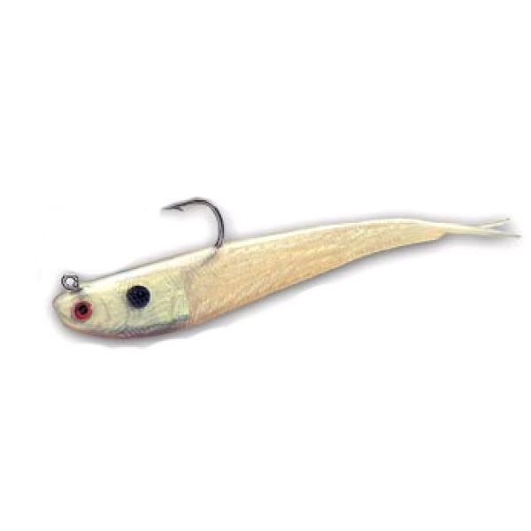 Tsunami STM3 Soft Bait Split Tail Minnow Lure - Pearl Spot