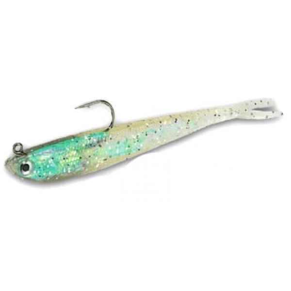 Tsunami STM5 Soft Bait Split Tail Minnow Lure 7-Glass Minnow Fleck