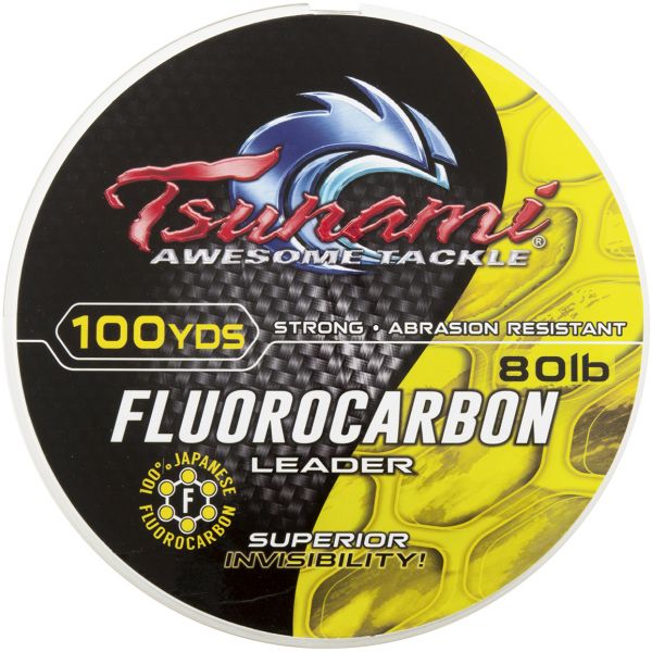 Tsunami Fluorocarbon Leader - 100yds - 80lb