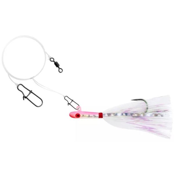 Tsunami Glass Minnow Teaser Rig - Pink / White