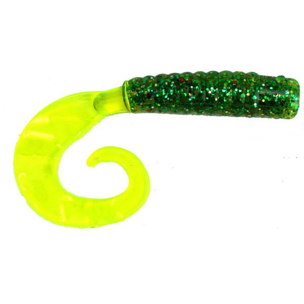 Tsunami Tidal Grub - 4in - Green Xmas