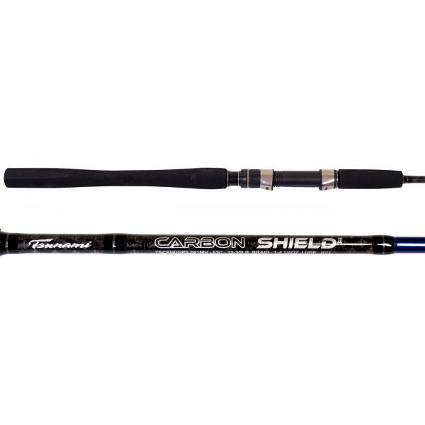 Tsunami TSCSHDIISPS-661MHB Carbon Shield II Slow Pitch Spinning Rod