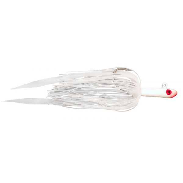 Tsunami Glass Minnow /w Silicone Skirt & Teaser - 1/2oz - White