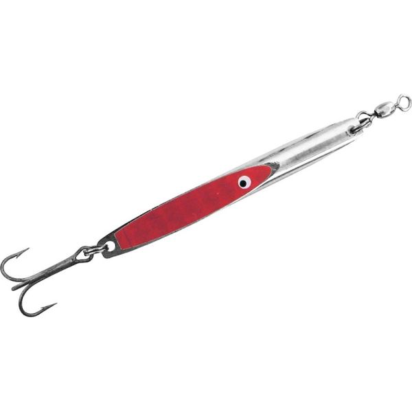 Tsunami Slimwave Spoon - 3 1/2in - 1oz - Chrome w/Red Prism