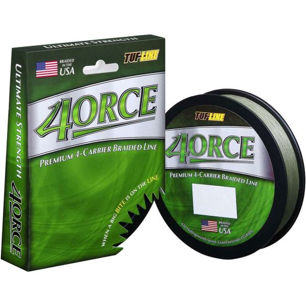 TUF-LINE 4ORCE Braided Line - Green - 125 yd. (40 lb. - 65 lb.) 40 lb.