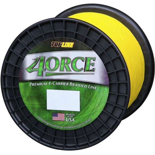 TUF-LINE 4ORCE Braid - Yellow - 125 yd. (40 lb. - 65 lb.) 40 lb.