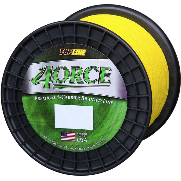 TUF-LINE 4ORCE Braided Line - Yellow - 125 yd. (40 lb. - 65 lb.)