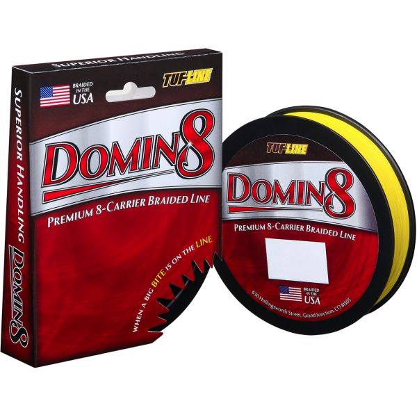 TUF-LINE DM10150YE DOMIN8 Braided Line - 10 lb. - 150 yd. - Yellow