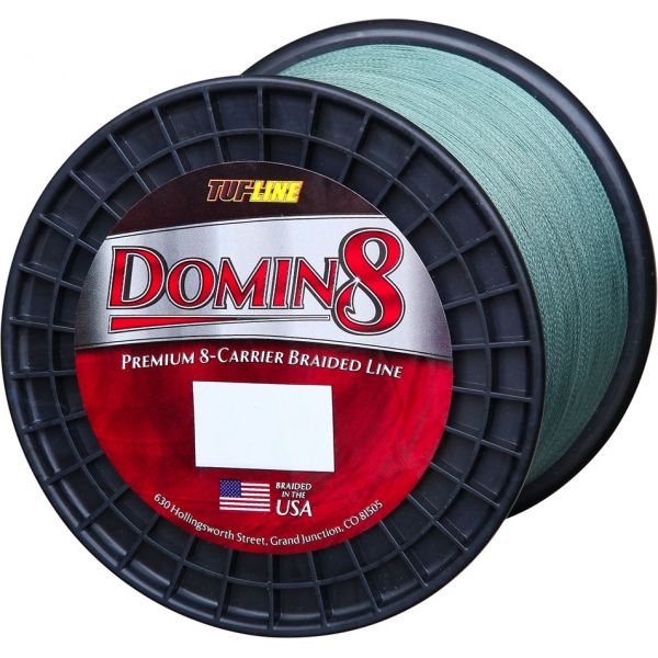 TUF-LINE DM102500GN DOMIN8 Braided Line - 10 lb. - 2,500 yd. - Green