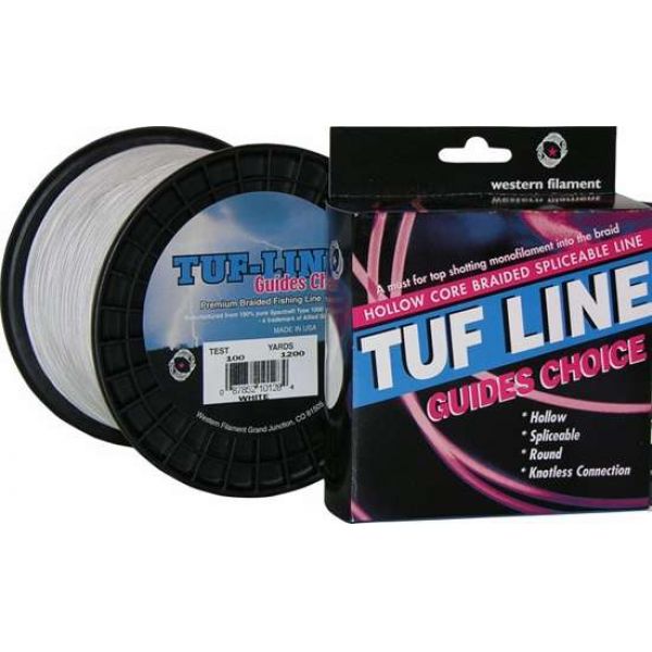 TUF-LINE Guides Choice Hollow Core 1200yds 130lb White