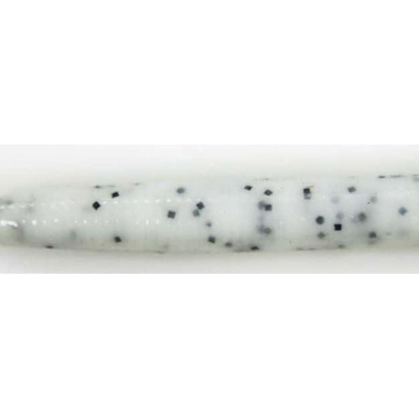 Tuff Bait Stick 5'' Worms - 6 Pack S06 White w/Black Flake