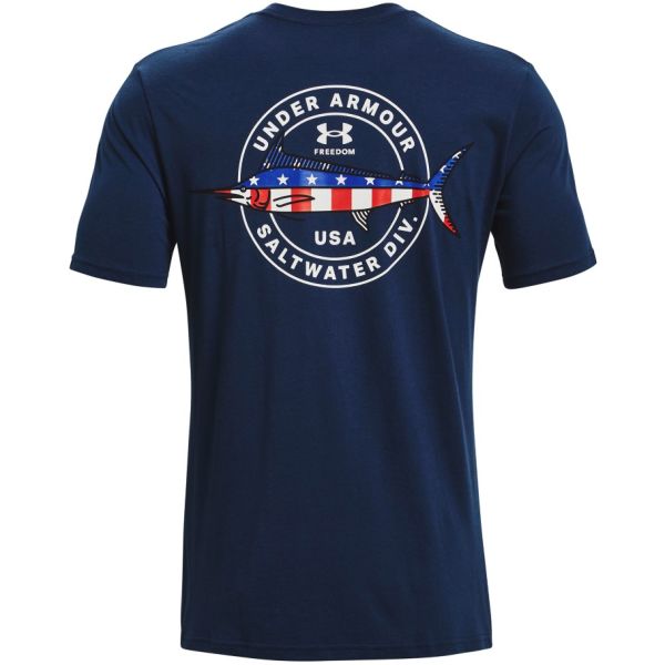 Under Armour Men's Freedom Marlin T-shirt - Navy - Large