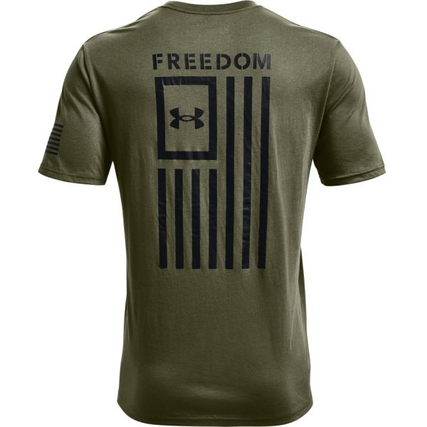 Under Armour Men's Freedom Flag T-Shirt - Marine OD Green - Large