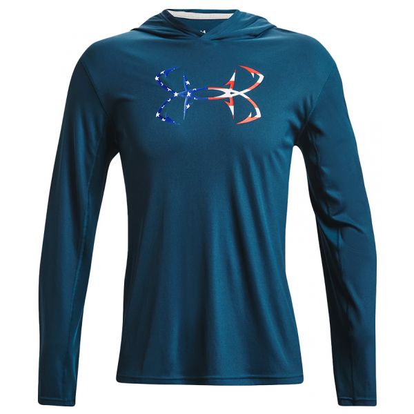 Under Armour Iso-Chill Freedom Hook Hoodie - Blue - 2X-Large