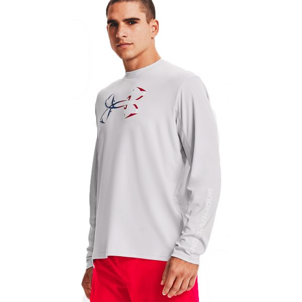 Under Armour Iso-Chill Freedom Hook Shirt - Halo Gray - 2XL