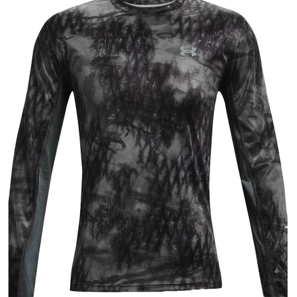 Under Armour Iso-Chill Shorebreak Camo Long Sleeve Shirt - Pitch Gray - 2XL