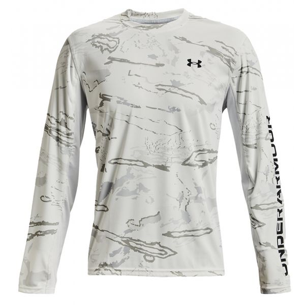 Under Armour Iso-Chill Shorebreak Camo Long Sleeve Shirt - Snow Camo - 2X-Large