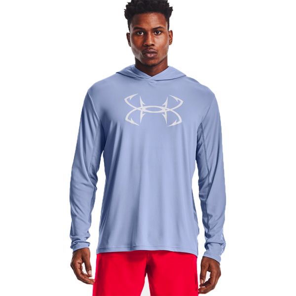 Under Armour Iso Chill Shorebreak Hoodie - Washed Blue - 3XL