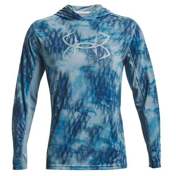 Under Armour Iso-Chill Shorebreak Camo Hoodie - Blue - 2X-Large