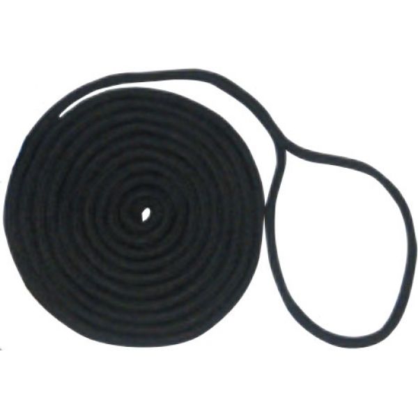 Unicord Double Braid Nylon Dock Line - 3/8 in. x 15 ft. - Black