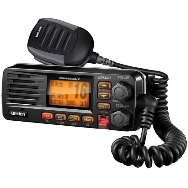 Uniden UM380 Black VHF Radio Class D