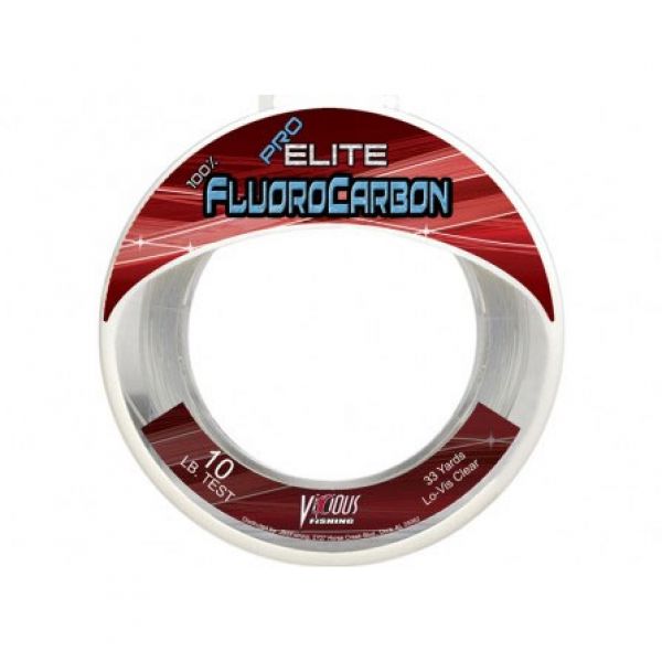 Vicious EFLWS10 Pro Elite Fluorocarbon Leader 33 Yard 10lb Spool