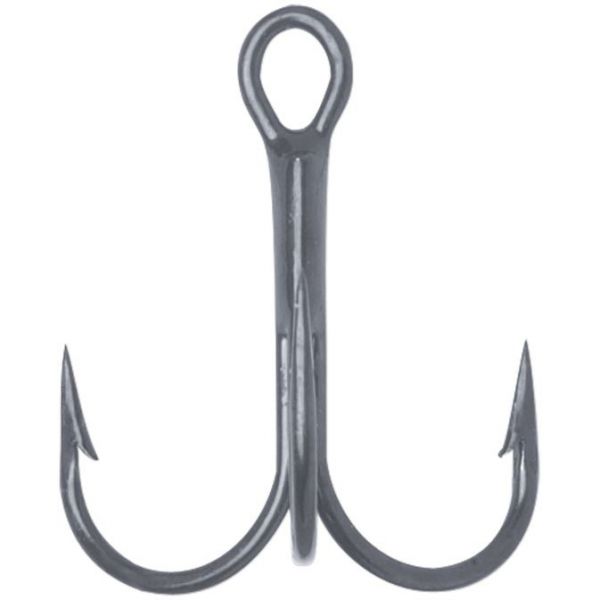 VMC Round Bend Treble Hooks - Black Nickel