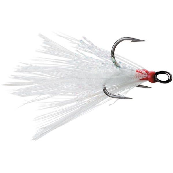 VMC Dressed X-Rap Treble Hooks - White