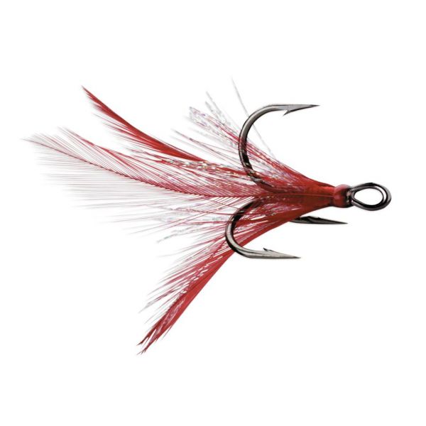 VMC Dressed X-Rap Treble Hooks - Red