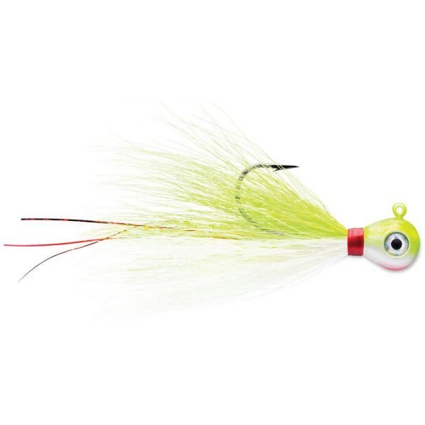 VMC Bucktail Jig - 1/4oz - Chartreuse White