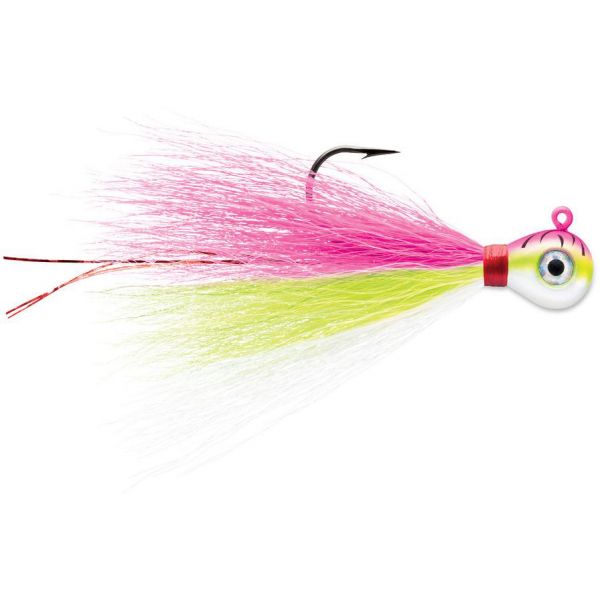 VMC Bucktail Jig - 1/4oz - Pink Fire UV