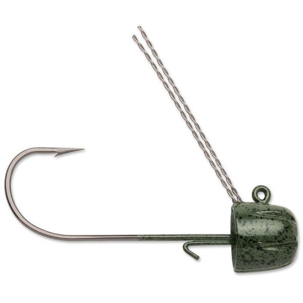 VMC Finesse Weedless Jig - 1/4oz - Green Pumpkin