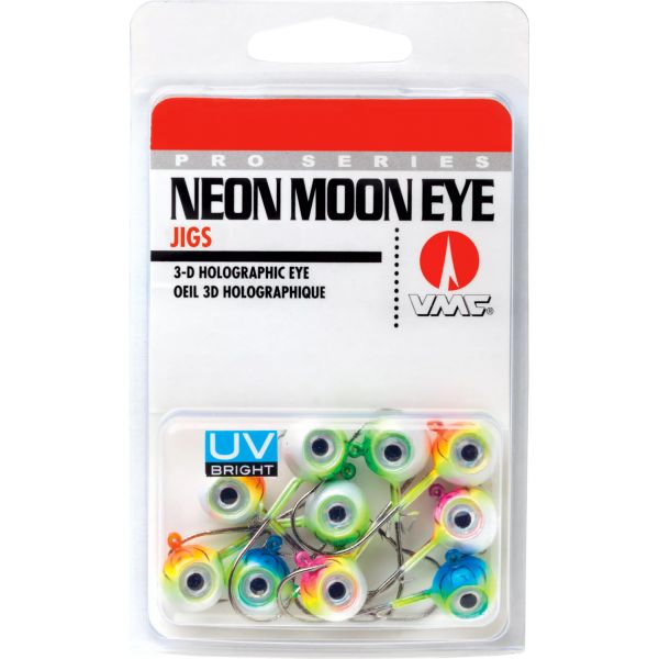 VMC Neon Moon Eye Jig Kit - 1/32oz - Glow UV