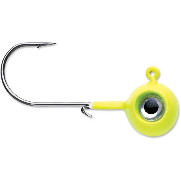 VMC Neon Moon Eye Jigs - 1/4oz - Chartreuse