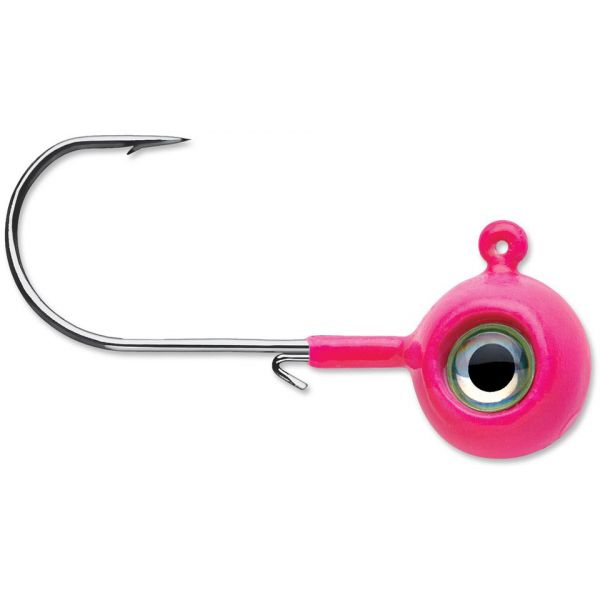 VMC Neon Moon Eye Jigs - 1/4oz - Glow Pink